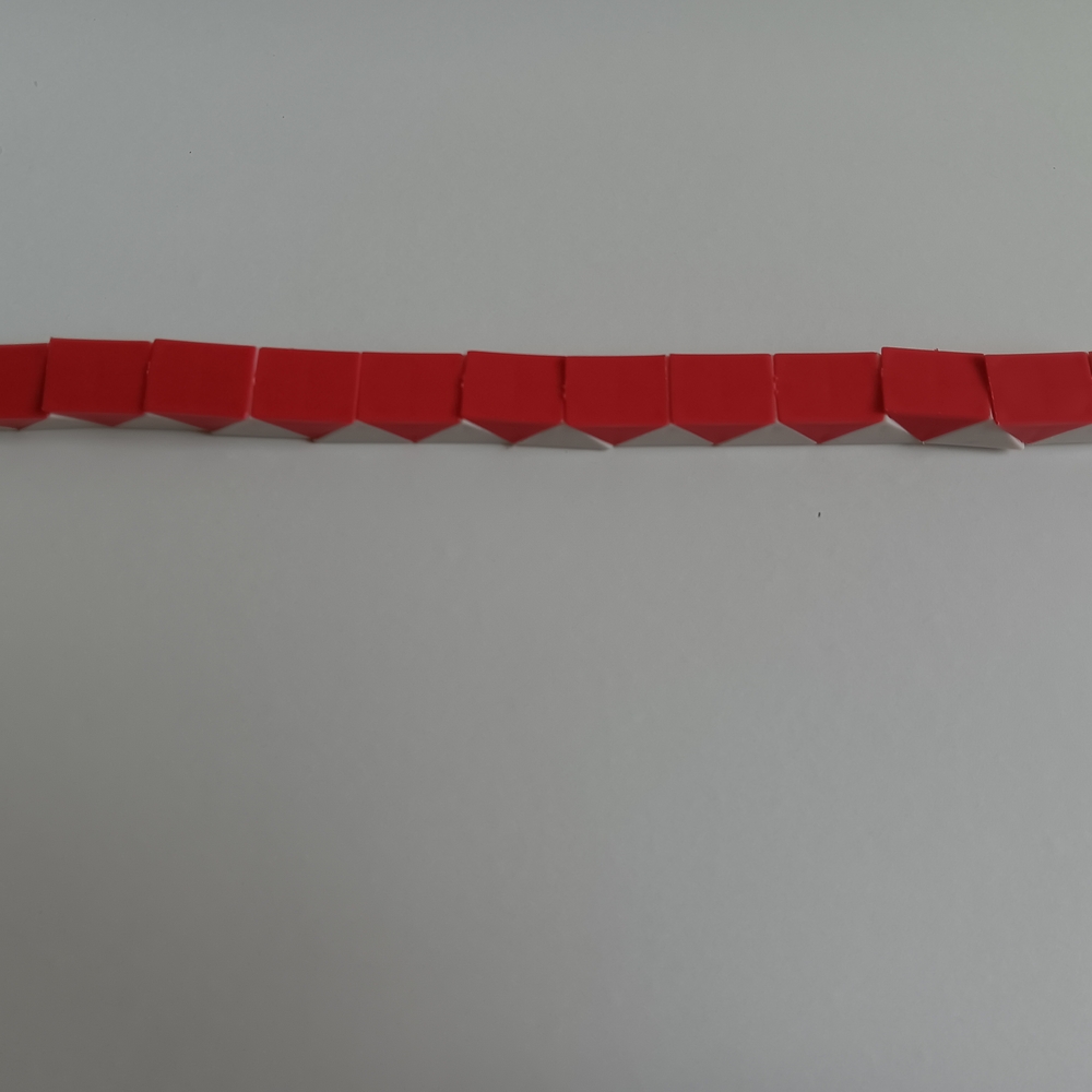 Red Geometric Bracelet